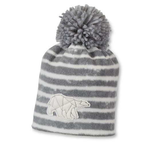 STERNTALER® Ohrenmütze Wintermütze Bommelmütze mit Eisbär-Applikation gestreift mehr Großer Ausverkauf