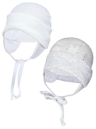 TUPTAM Erstlingsmütze TupTam Baby Erstlingsmütze mit Ohrenklappen 2er Pack mehr Muttertagsangebot