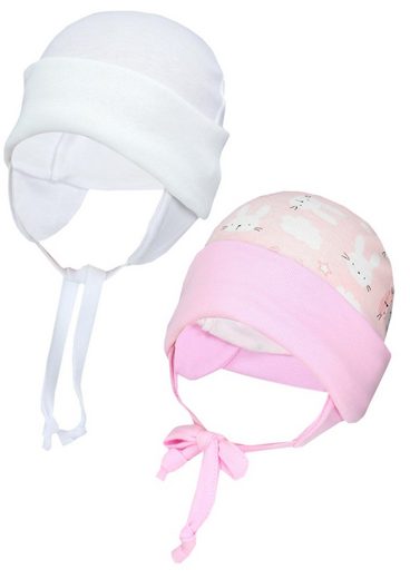 TUPTAM Erstlingsmütze TupTam Baby Erstlingsmütze mit Ohrenklappen 2er Pack mehr Muttertagsangebot