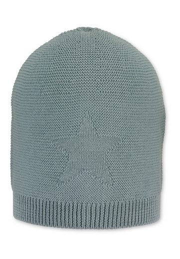STERNTALER® Strickmütze GOTS Strickmütze 1-St., Kinder Strickmütze mit eingestricktem Stern ideal für den Winter) Wintermütze Baby gefüttert mit Baumwollfleece (Bio mehr VIP-Rabatte