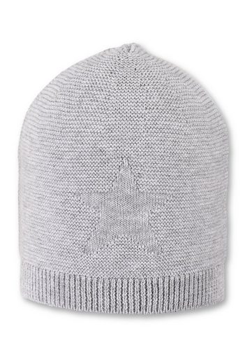 STERNTALER® Strickmütze GOTS Strickmütze 1-St., Kinder Strickmütze mit eingestricktem Stern ideal für den Winter) Wintermütze Baby gefüttert mit Baumwollfleece (Bio mehr VIP-Rabatte