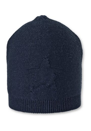 STERNTALER® Strickmütze GOTS Strickmütze 1-St., Kinder Strickmütze mit eingestricktem Stern ideal für den Winter) Wintermütze Baby gefüttert mit Baumwollfleece (Bio mehr VIP-Rabatte