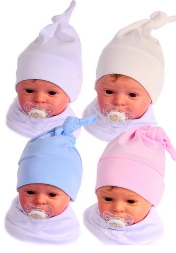 LA BORTINI Erstlingsmütze Baby Mütze Baby Mützchen Knotenmütze für Neugeborene mehr Zeitbegrenzte Promotion