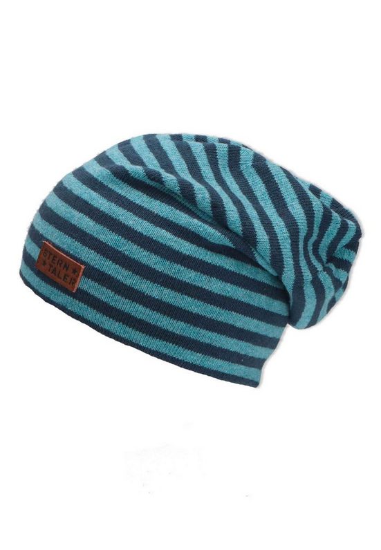 STERNTALER® Beanie Beanie (1-St., Wintermütze gefüttert mit Baumwollfleece) Kinder Mütze aus Baumwollmischgewebe mit Streifen mehr Discount Store für neue Produkte