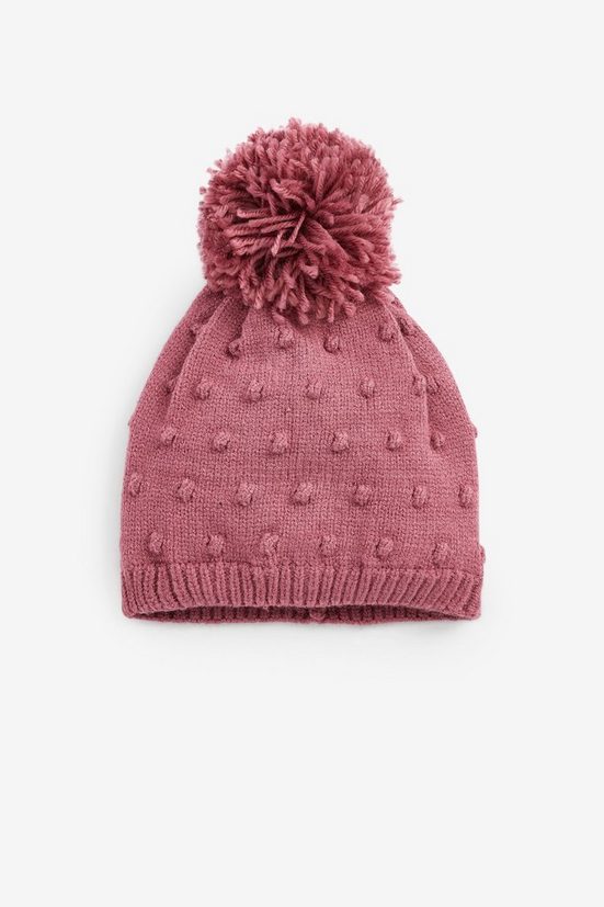NEXT Bommelmütze Leichte Strickmütze mit Bommel 1-St mehr Super Rabatt