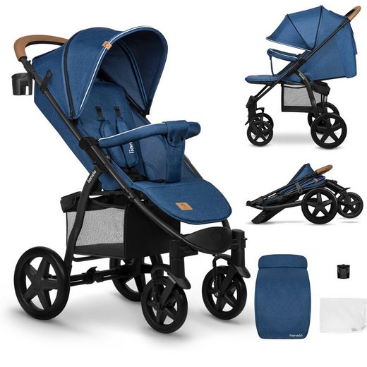LIONELO Kinder-Buggy ANNET PLUS Fußdecke, großer Korb, ab 0 bis 36 Monate mehr Exklusive Angebote
