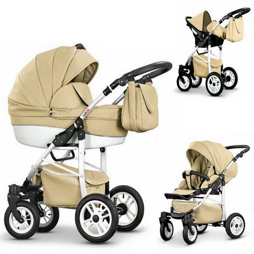 COLETTO Kombi-Kinderwagen Craft Eco 4 in 1 inkl. Sportsitz, Autositz und Zubehör in 16 Farben mehr Tiefpreis
