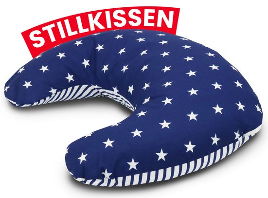 AMILIAN Stillkissen Lagerungskissen - Seitenschläferkissen - Stillkissen klein Schwangerschaftskissen zum Schlafen, pregnancy pillow mit Füllung inkl. Bezug mit Stickerei (60x42 cm), für Mütter und Babys mehr Rabatte dieses Monats