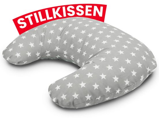 AMILIAN Stillkissen Lagerungskissen - Seitenschläferkissen - Stillkissen klein Schwangerschaftskissen zum Schlafen, pregnancy pillow mit Füllung inkl. Bezug mit Stickerei (60x42 cm), für Mütter und Babys mehr Rabatte dieses Monats