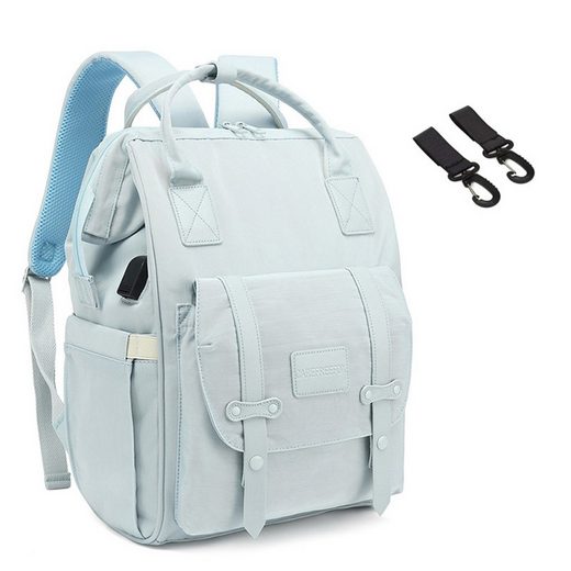 REDOM Wickelrucksack Wickeltasche Rucksack Baby Multifunktions-Babytaschen wasserabweisend (Windeln Babyflasche Milchfläsche Rucksack Tasche mit USB-Anschluss, Multifunktional, Babytasche, Wickelrucksack), mit Kinderwagen-Haken Kostenlose Rückgabe