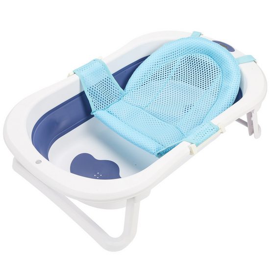 BETTIZIA Babybadewanne Faltbadewanne Badewanne Babybadewanne mit Abfluss (Blau mit Kissen) mehr Bis zu 60% Rabatt