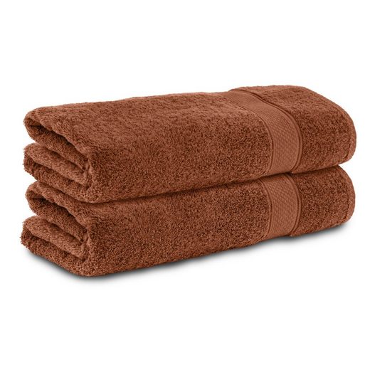 KOMFORTEC Badetücher 100% Baumwolle, 470 g/m² Frottee (2-St), Handtücher 70x140 cm Set, Weich mehr Tiefpreis
