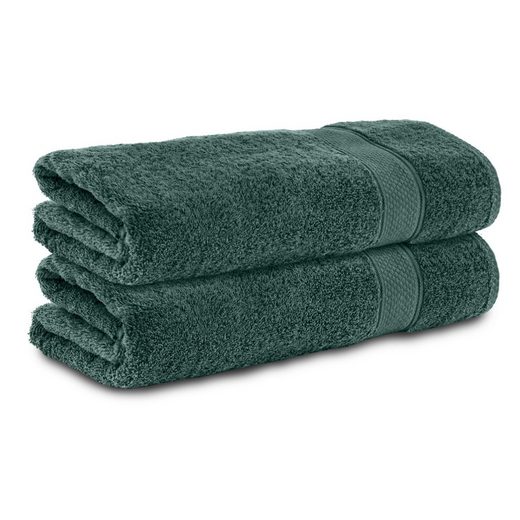 KOMFORTEC Badetücher 100% Baumwolle, 470 g/m² Frottee (2-St), Handtücher 70x140 cm Set, Weich mehr Tiefpreis