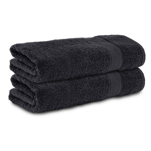 KOMFORTEC Badetücher 100% Baumwolle, 470 g/m² Frottee (2-St), Handtücher 70x140 cm Set, Weich mehr Tiefpreis