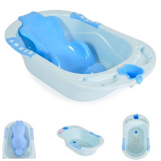 CANGAROO Babybadewanne Babybadewanne Larissa 89 cm herausnehmbarer Badesitz, Wasserablauf mehr Letzte 2 Tage
