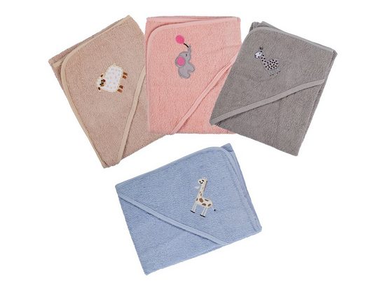 CLINOTEST Kapuzenhandtuch Kuscheliges Handtuch für Babys, 80x80 cm, verschiedene Farben mehr Bis zu 60% Rabatt