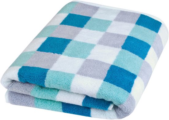 ROSS Handtuch Set Würfelfond Frottier (Set, 2-St), 100% Baumwolle mehr Sonderangebot der Fabrik