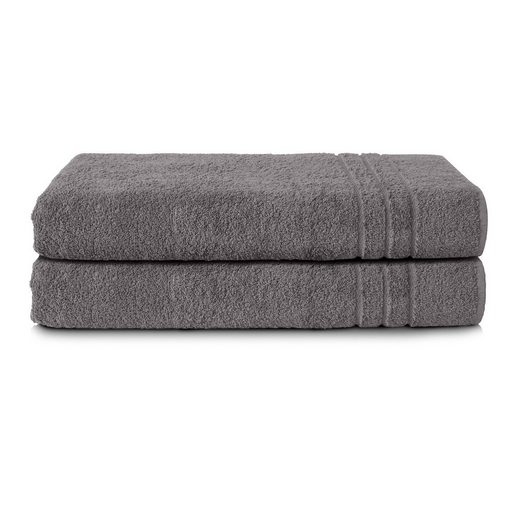 KOMFORTEC Saunatuch 80x200 cm Saunatücher Set aus 100% Baumwolle Frottee (2-St), XXL, Weich, Groß, Schnelltrocknend mehr 2025