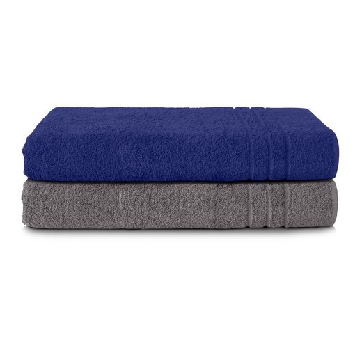 KOMFORTEC Saunatuch 80x200 cm Saunatücher Set aus 100% Baumwolle Frottee (2-St), XXL, Weich, Groß, Schnelltrocknend mehr Online