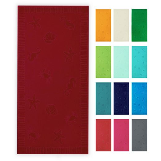 ZOLLNER Strandtuch Frottier (1-St), 100 x 200 cm, 100% Baumwolle, vom Hotelwäschespezialisten mehr im Angebot
