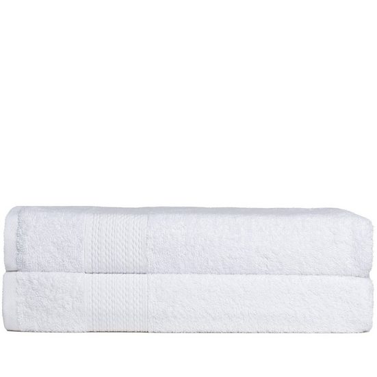 BRIELLE Badetücher Handtuch-Set aus 100% Baumwolle - 2 Duschtücher 70x140 cm (packung, 2-St), 100% Baumwolle, nachaltig as Bio-Bumwolle, schnell trocknet mehr Begrenzt auf 3 Tage