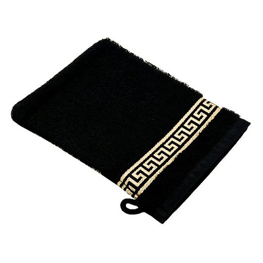 BELLE ARTI Handtücher Luxus Mäander Gästetücher Badetücher Duschtücher Saunatücher in Set (1-St), schwarz, weiss, beige, rot, gold, 100% Baumwolle, Frottee, eingestickt mehr Super Sparpreis