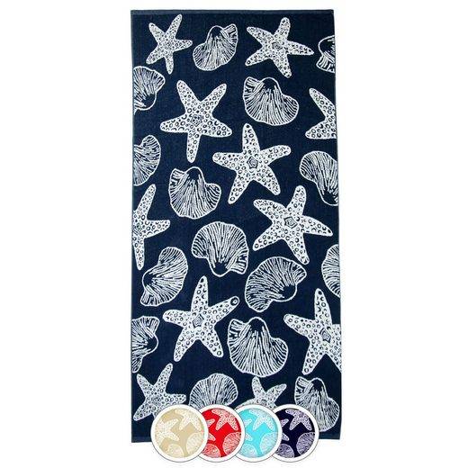 ZOLLNER Strandtuch Frottee (1-St), 90 x 180 cm, 100% Baumwolle, mit Meerestier-Design mehr Fabrikpreis
