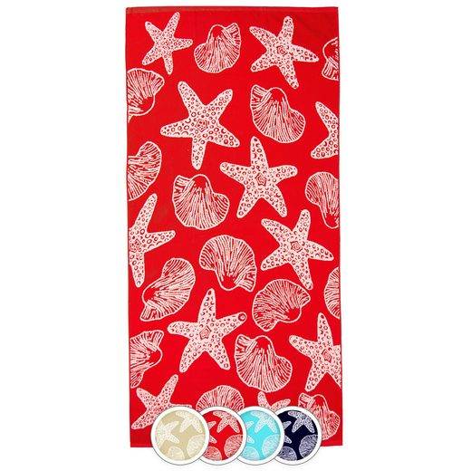 ZOLLNER Strandtuch Frottee (1-St), 90 x 180 cm, 100% Baumwolle, mit Meerestier-Design mehr Fabrikpreis