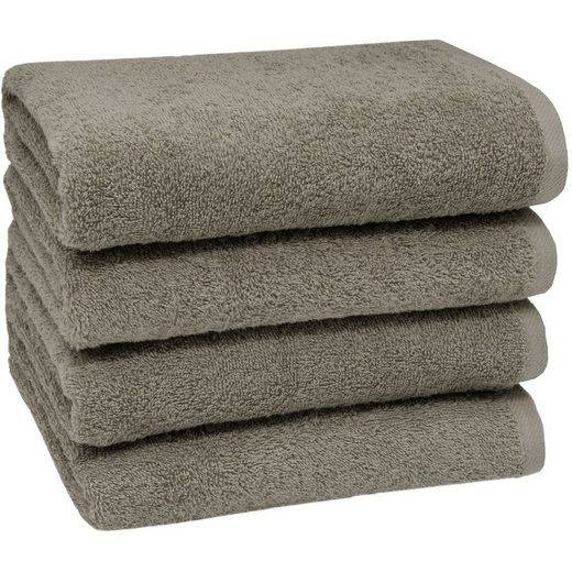 ZOLLNER Handtücher Walkfrottier (4-St), 50 x 100 cm, 100% Baumwolle, alle Farben bis 95°C waschbar mehr Versandkostenfrei