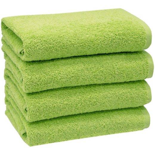 ZOLLNER Handtücher Walkfrottier (4-St), 50 x 100 cm, 100% Baumwolle, alle Farben bis 95°C waschbar mehr Online Shopping