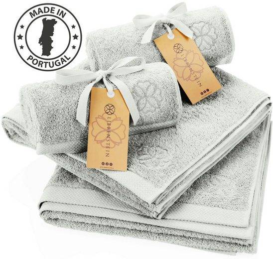 LIEBENSTEIN Handtuch Set Samtweiche Handtücher aus 100% Baumwolle (4-St), beige Frottiertücher, 2x 50x100 cm & 2x 70x140 cm mehr Kauf eins, bekomm eins gratis