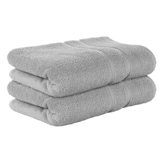 STICKANDSHINE Badetuch 2er Set Premium Frottee Badetuch 100x150 cm in 500g/m² aus 100% Baumwolle (2 Stück Pack) Badetücher 100 x 150 100% Baumwolle 500GSM Frottee mehr Günstig kaufen