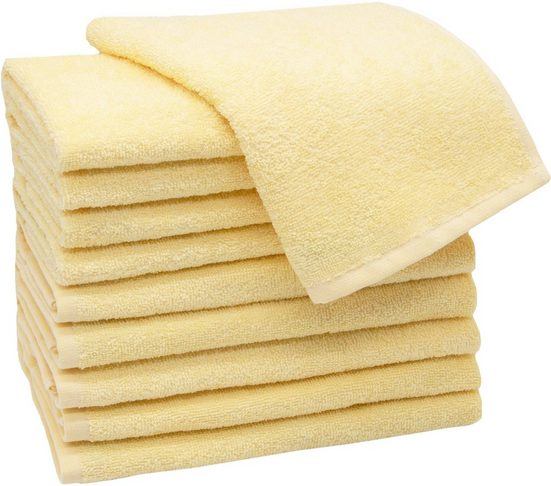 ZOLLNER Gästehandtücher Walkfrottier (10-St), 30 x 50 cm, 100% Baumwolle, vom Hotelwäschespezialisten mehr Blitzangebot