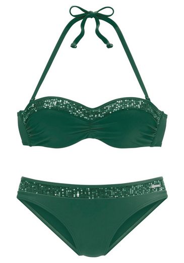 BRUNO BANANI Bügel-Bandeau-Bikini mit Pailletten mehr Wochenangebot