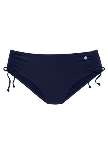 LASCANA Bikini-Hose Malia mit seitlicher Raffung mit tropischem Print mehr Clearance-Verkauf