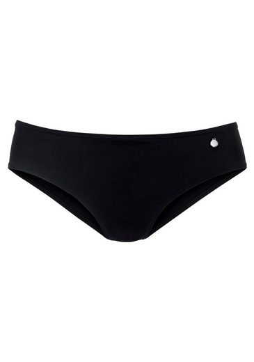 LASCANA Bikini-Hose Merilyn uni und bedruckt in klassischer Form mehr Black Friday Preise