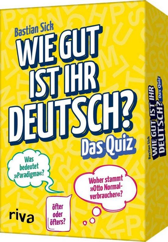 RIVA Spiel Wie gut ist Ihr Deutsch? - Das Quiz mehr Kostenlose Rückgabe