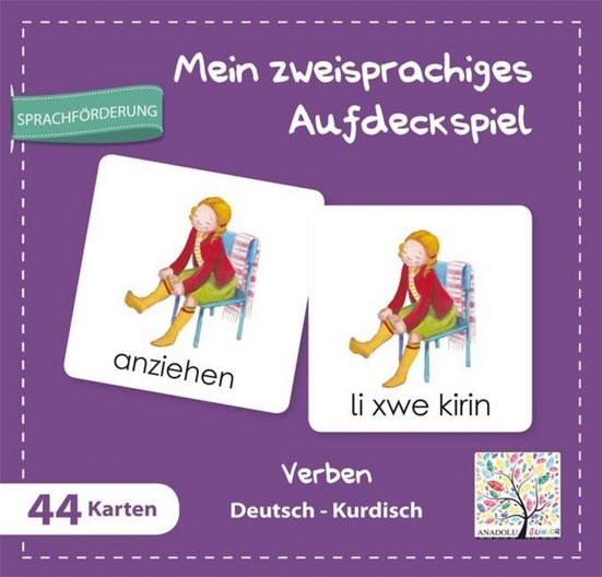 SCHULBUCHVERLAG ANADOLU Spiel Mein zweisprachiges Aufdeckspiel, Verben Deutsch-Kurdisch mehr Begrenzte Freigabe