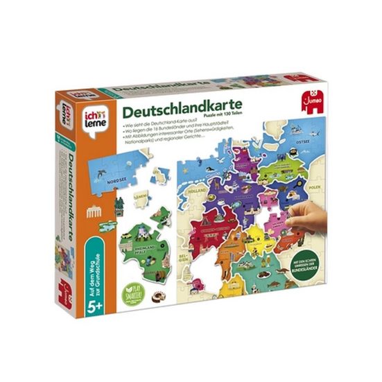 JUMBO SPIELE Spiel Jumbo Spiele 19927 ich lerne Deutschlandkarte Kinderspiel mehr Letzte 3 Tage