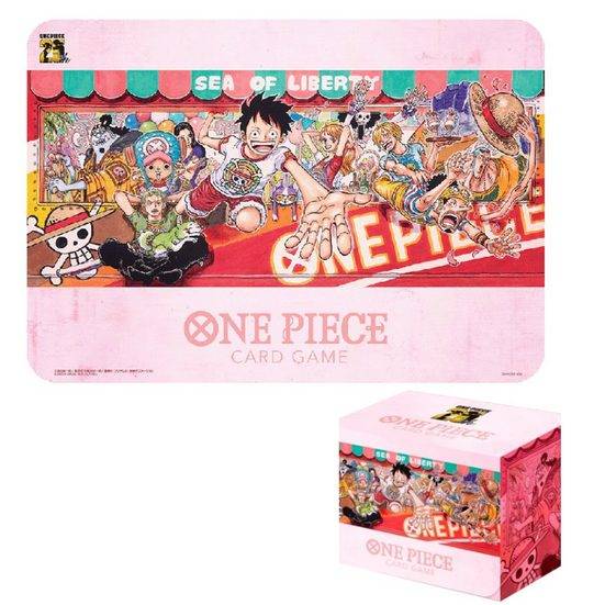 BANDAI NAMCO Sammelkarte One Piece Card Game - Playmat & Card Case Set - 25th Edition Spielmatte & Deckbox Set mehr Bis zu 60% Rabatt