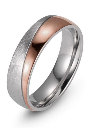 FIRETTI Trauring Schmuck Geschenk "LIEBE" mit Vertiefung, ca. 7,0mm breit mit Zirkonia (synth) mehr Zeitlich begrenztes Angebot