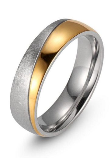 FIRETTI Trauring Schmuck Geschenk "LIEBE" mit Vertiefung, ca. 7,0mm breit mit Zirkonia (synth) mehr Exklusive Angebote