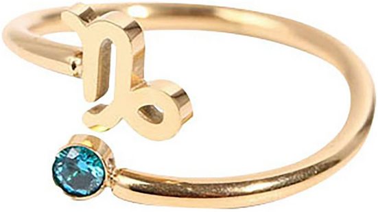 FIRETTI Fingerring Schmuck Geschenk Damenring Sternzeichen Made in Germany - mit Zirkonia (synth) mehr Bis zu 60% Rabatt