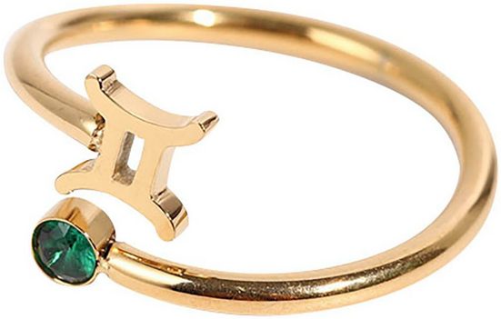 FIRETTI Fingerring Schmuck Geschenk Damenring Sternzeichen Made in Germany - mit Zirkonia (synth) mehr Bis zu 60% Rabatt