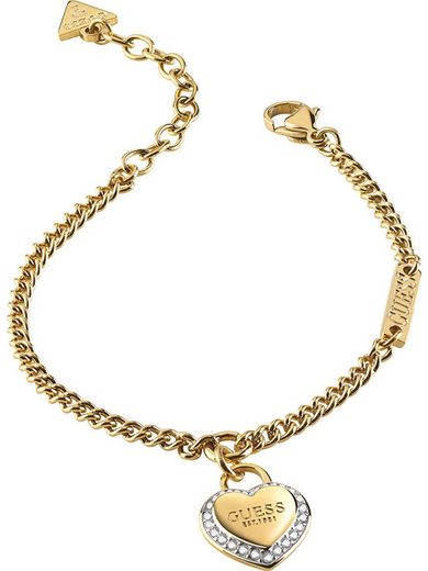 GUESS Edelstahlarmband Guess Damen-Armband Edelstahl Zirkonia Trendig mehr Speichern exportieren