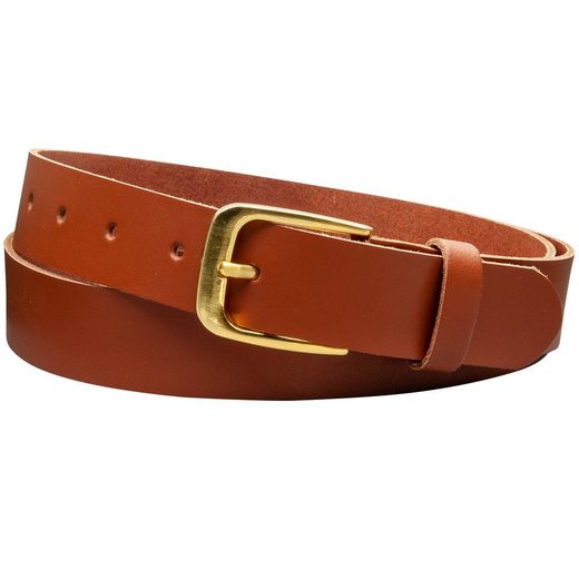 COLOGNEBELT Ledergürtel C16-SL Schlicht dennoch modern mit Dornschließe, MADE IN GERMANY mehr Fabrikpreis