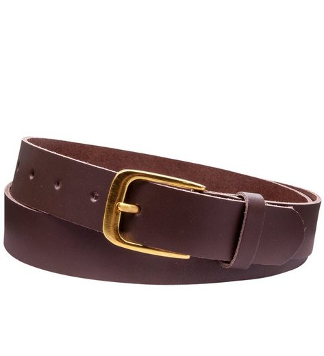 COLOGNEBELT Ledergürtel C16-SL Schlicht dennoch modern mit Dornschließe, MADE IN GERMANY mehr Fabrikpreis