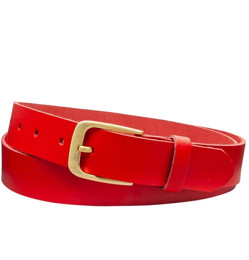 COLOGNEBELT Ledergürtel C16-SL Schlicht dennoch modern mit Dornschließe, MADE IN GERMANY mehr Sonderangebot