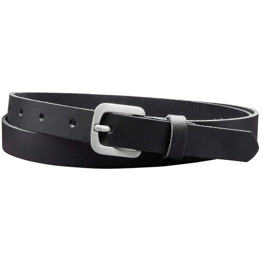 COLOGNEBELT Ledergürtel A5-SL Echt Leder Gürtel 2 cm Breit in Schwarz mit stilvoller Gürtelschließe, leger und modern mehr Begrenzte Freigabe