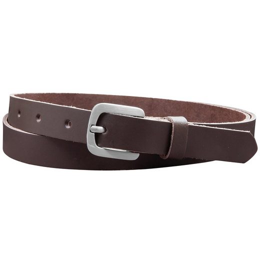 COLOGNEBELT Ledergürtel A5-SL Echt Leder Gürtel 2 cm Breit in Schwarz mit stilvoller Gürtelschließe, leger und modern mehr Neueste Stile